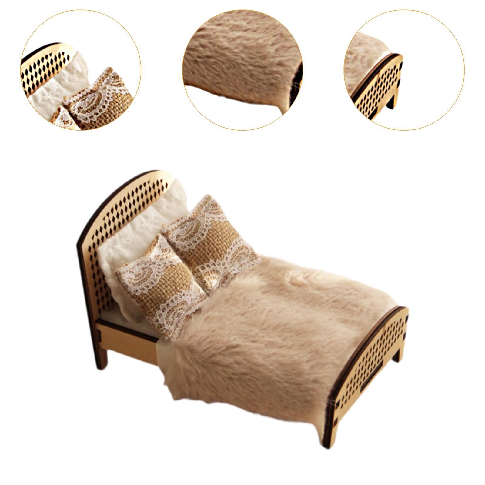 سرير مزدوج مصغر لبيت الدمى بمق - مراجعة Bedroom Furniture وسعره