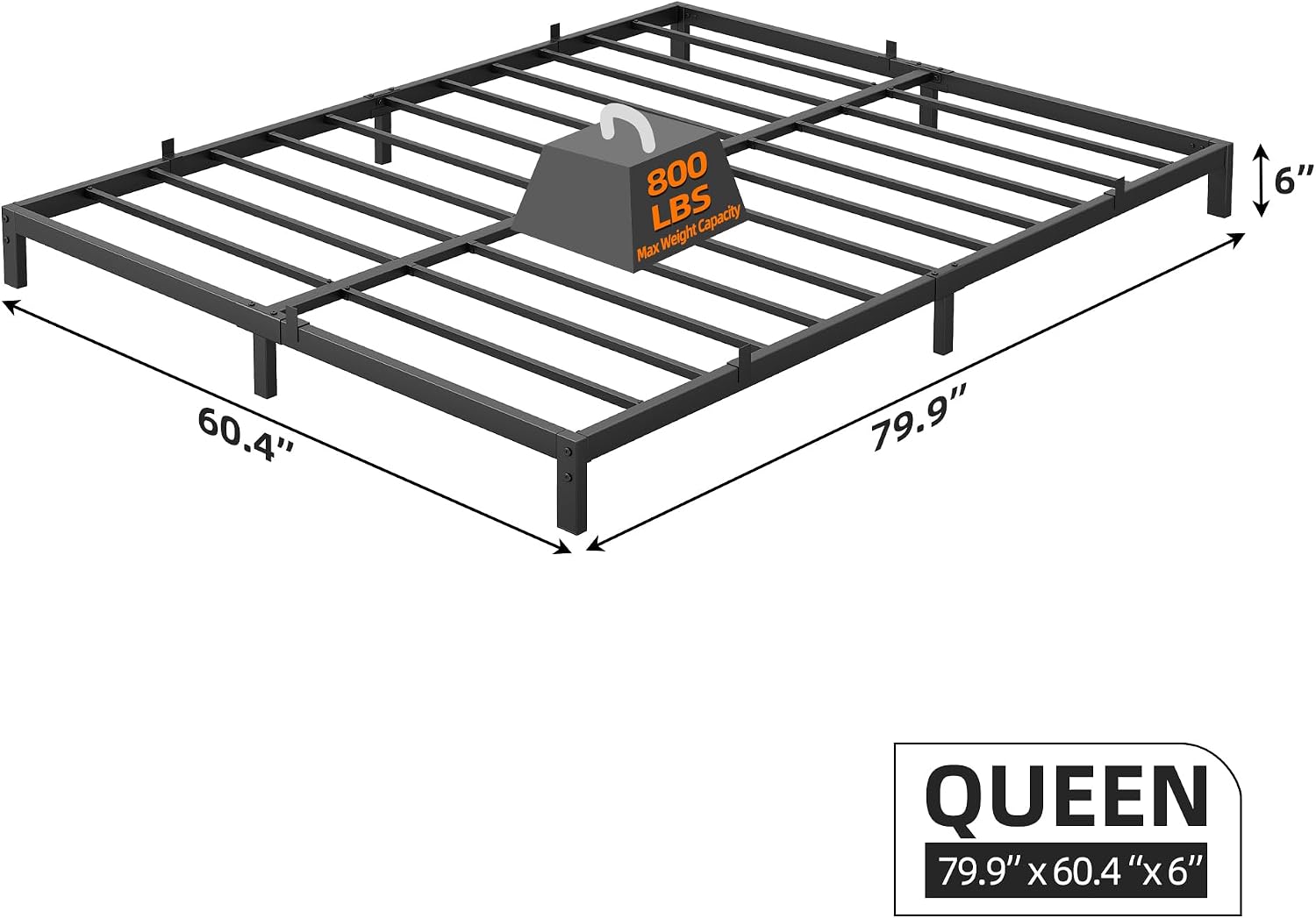 إطار سرير معدني متين مقاس 6 بو - مراجعة Canopy Bed Frame Metal Queen وسعره