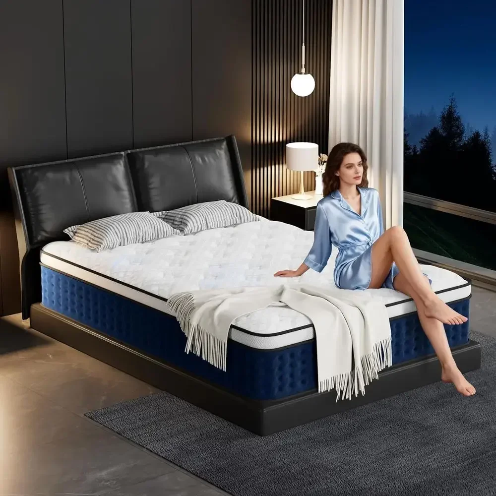 مرتبة هجينة مقاس كوين 12 بوصة  - مراجعة Memory Foam Mattress In A Box Queen وسعره